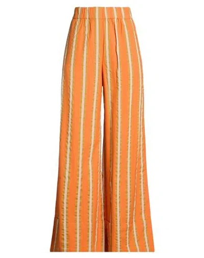 Alemais Alémais Woman Pants Orange Size 10 Cotton
