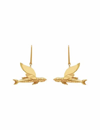 Alemais Women's Flying Fish Earrings In Gold