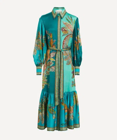 Alemais Women's Franca Silk-satin Maxi Shirtdress