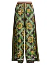 Alemais Womens  Liana Printed Silk Palazzo Trousers In Multi