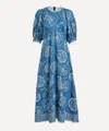 Alemais Women's Lucky Midi Dress In Blue