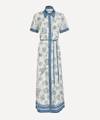 Alemais Women's Lucky Shirt Dress In Blue