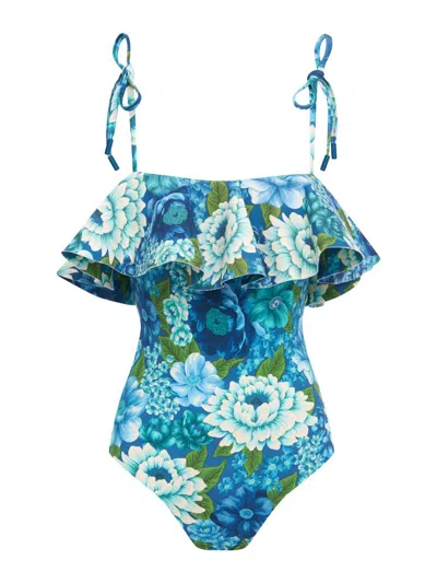Alemais Women's Margo Ruffle One-piece Swimsuit In Neutral