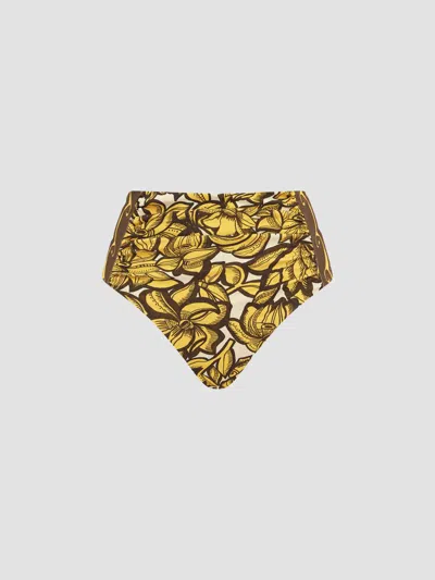 Alemais Women's Mona High-waisted Bikini Bottom In Yellow