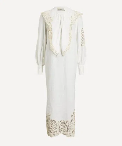 Alemais Women's Rosemary Embroidered Midi Dress In White