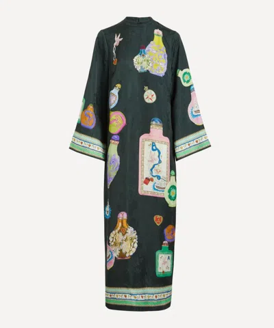 Alemais Women's Royal Jacquard Midi Dress