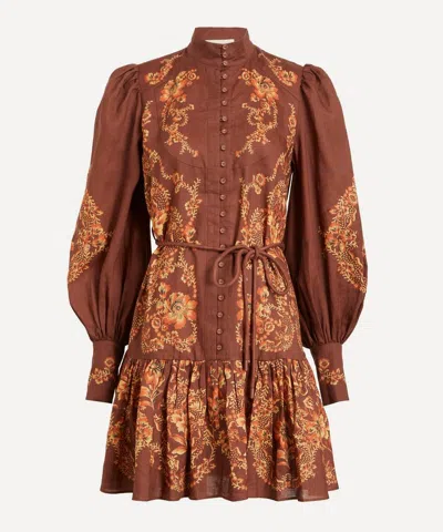 Alemais Women's Seraphina Mini Dress In Brown