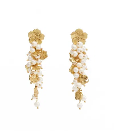 Alemais Women's Team Spirit Flower & Pearl Earrings In Gold