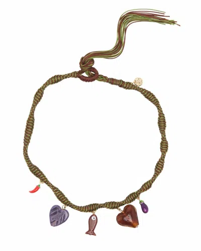 Alemais Women's Tesori Macrame Necklace In Verde In Green