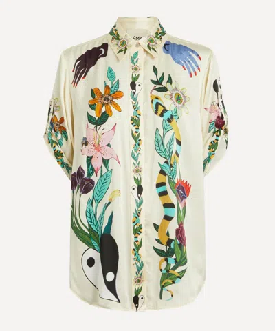 Alemais Women's X Meagan Boyd Printed Silk Shirt