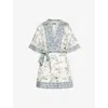 Alemais Casa Belted Mini Dress In Cream