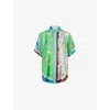 Alemais Womens Multi Daria Graphic-pattern Silk Shirt In Multi