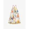 Alemais La Charrasca Organic-cotton Mini Halter Dress In Multi