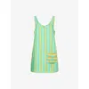 Alemais Womens Multi Rosanna Striped Linen Mini Dress In Multi