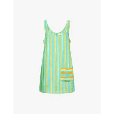 Alemais Womens Multi Rosanna Striped Linen Mini Dress