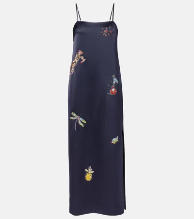Alemais X Anouk Colantoni Fontaine Slip Midi Dress