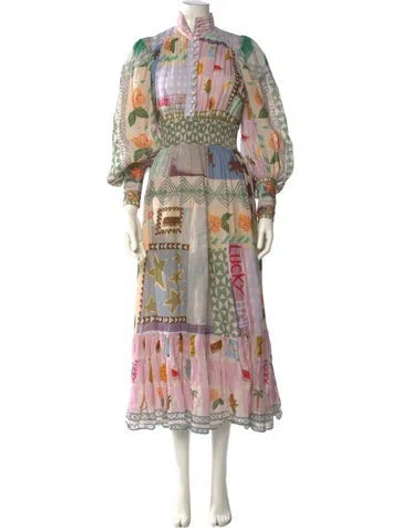 Pre-owned Alemais X Emma Gale Long Dress In Multi