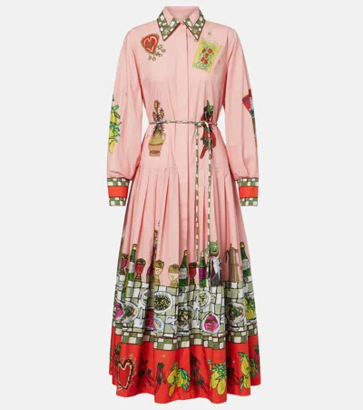 Alemais Alémais X Greg Sindel Contessa Cotton Poplin Shirt Dress In Pink