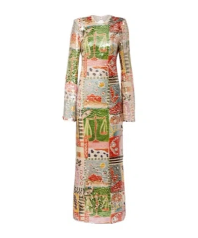 Alemais X Laurence Leenaert Lumira Sequined Gown In Multi