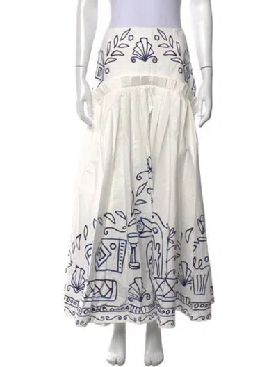Pre-owned Alemais X Lrnce Long Skirt W/ Tags In White