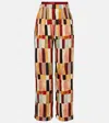 Alemais Alémais X Lrnce Marjorelle Printed Linen And Silk Palazzo Pants In Multi
