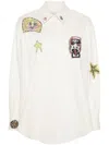 Alemais X Michael Swaney Players-embroidered Shirt In Neutrals
