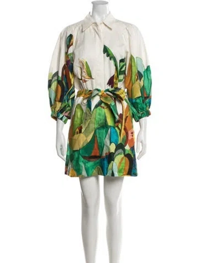 Pre-owned Alemais X Mokshini Mini Dress W/ Tags In Neutrals