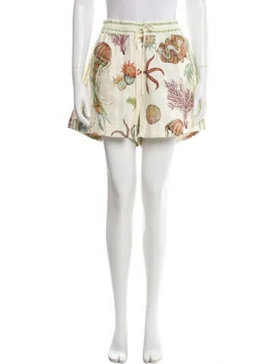 Pre-owned Alemais X Sam Pauletto Mini Shorts W/ Tags In White