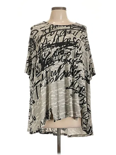 Pre-owned Alembika 3/4 Sleeve T-shirt In Gray