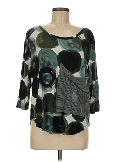 Pre-owned Alembika 3/4 Sleeve T-shirt In Green