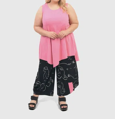 Alembika Ani Sleeveless Tunic Top In Pink