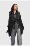 Alembika Ashen Cozy Draped Vest In Black