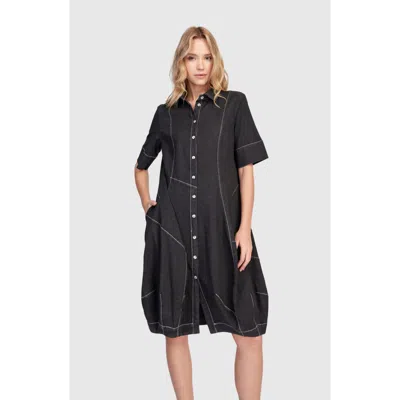 Alembika Barbie Wonderful Shirt Dress In Black