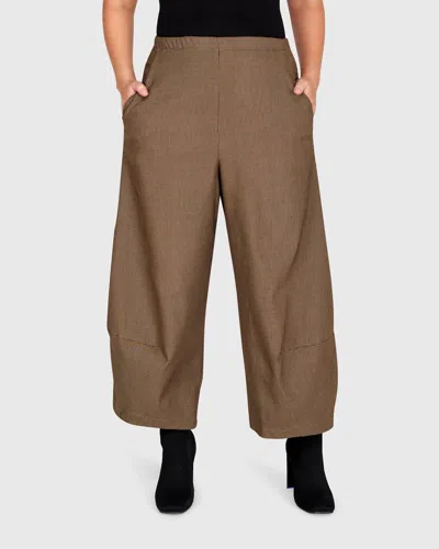 Alembika Bonanza Trousers In Houndstooth In Brown