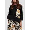 ALEMBIKA ALEMBIKA BOXY TEE WITH CONTRAST TULIP PRINT PATCH POCKET