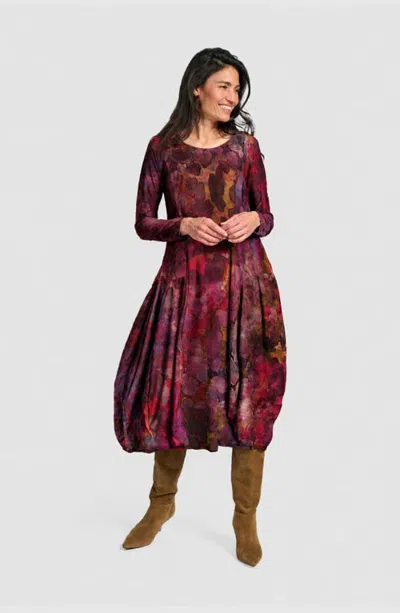 Alembika Calliope Crew Cocoon Dress In Multi