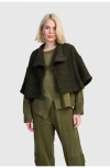 Alembika Capulet Crop Jacket In Brown