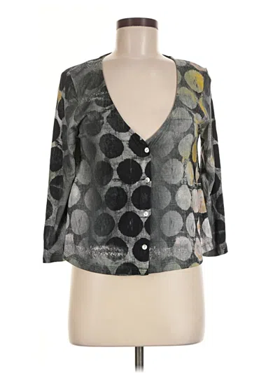 Pre-owned Alembika Cardigan Sweater In Silver