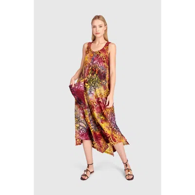 Alembika Cascade Tank Dress In Multi