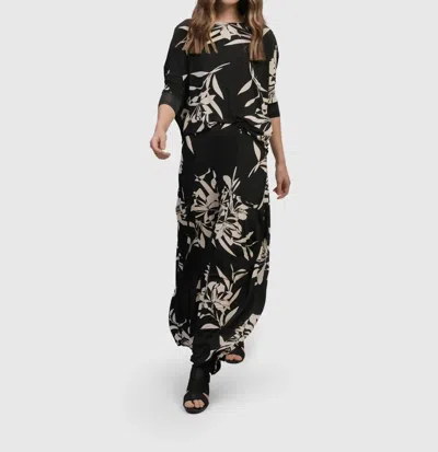 Alembika Ciao Ciao Blouson Top In Floral In Black