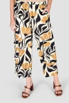 Alembika Cropped Wide Leg Pants In Tulip Print