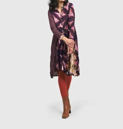 Alembika Delphine Crinkle Wonderful Dress In Lilly In Purple