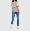 Alembika Denim Iconic Stretch Jeans In Blue In Gray
