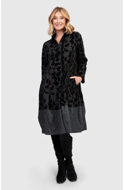 Alembika Eclipse Relaxed Cocoon Dress In Black