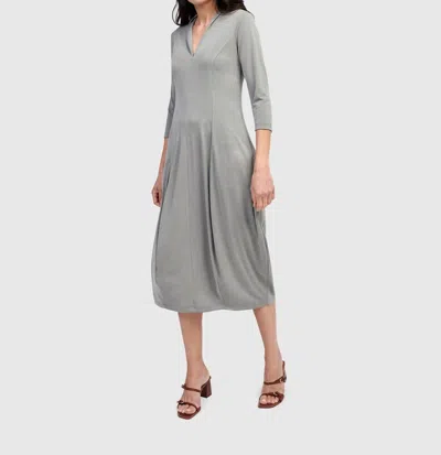 Alembika Essential Cocoon Dress In Saladine In Gray