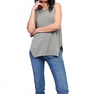 Alembika Essential Cutaway Tank Top In Saladine In Multi