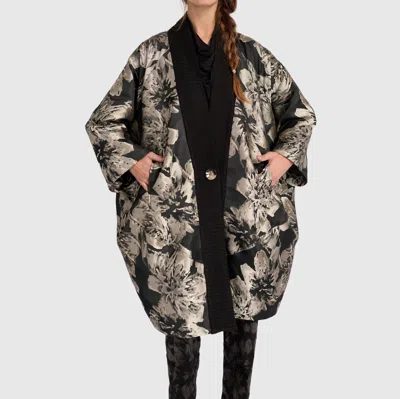 Alembika Eventide Brocade Jacket In Floral In Purple