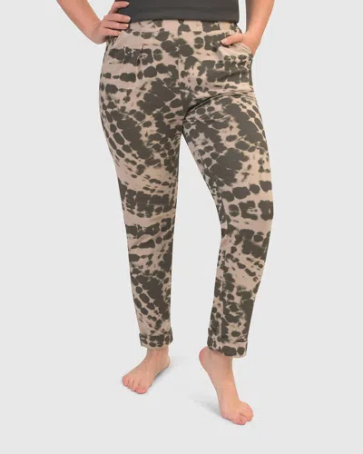 Alembika Exhale Jogger Pants In Stone Tie-dye In Multi