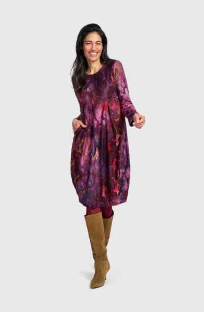 Alembika Fandango Draped Dress In Multi