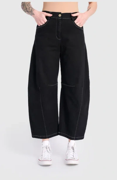 Alembika Go-to Barrel Pants In Black